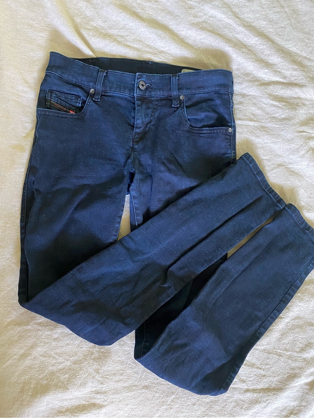 Diesel Grupee Super Slim Skinny Jeans in Black